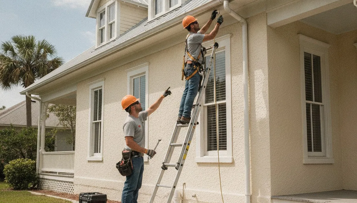 Tampa, FL plumber repairing a residential pipe for local plumbing service