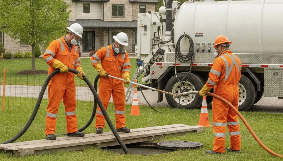 Septic tank cleaning service in Tampa, FL by On Call Plumbers for residential plumbing maintenance