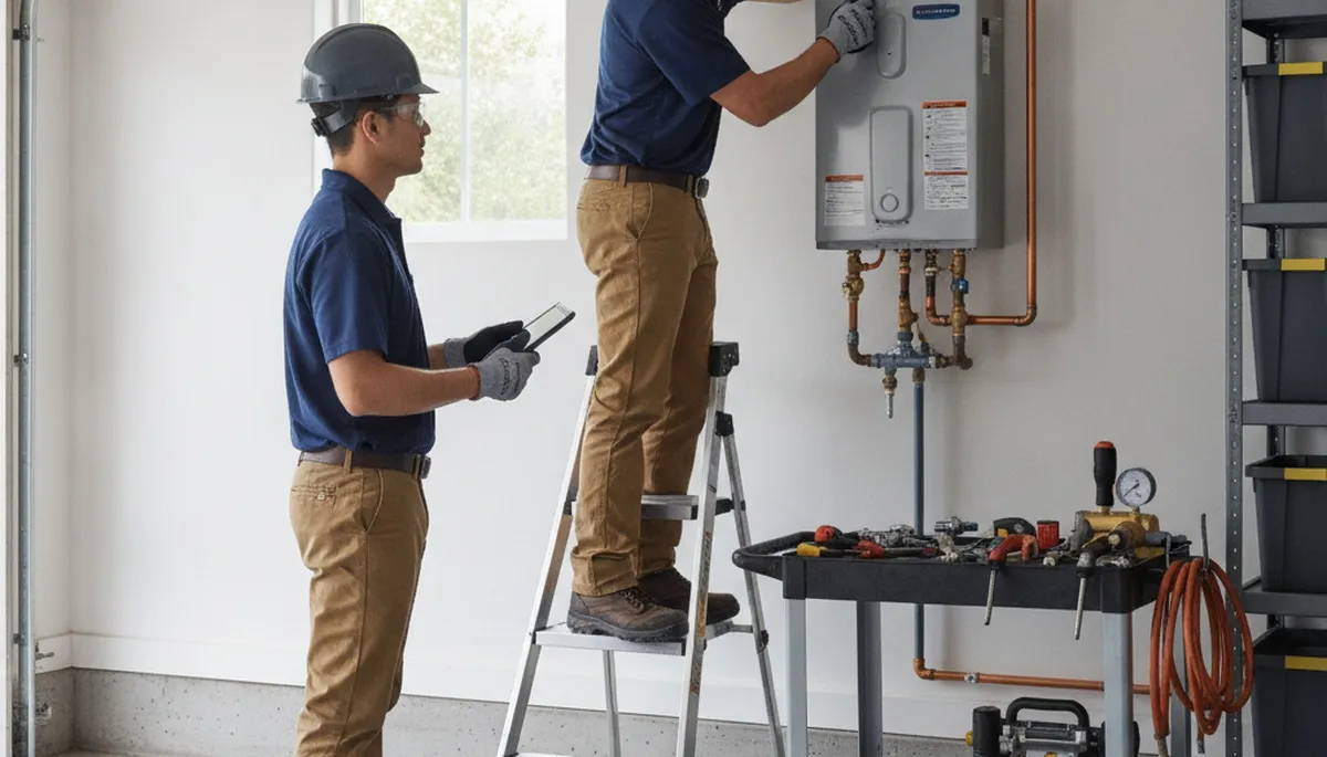 Tankless water heater installation service in Tampa, FL by On Call Plumbers